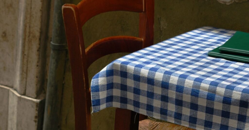 Italian restaurant table