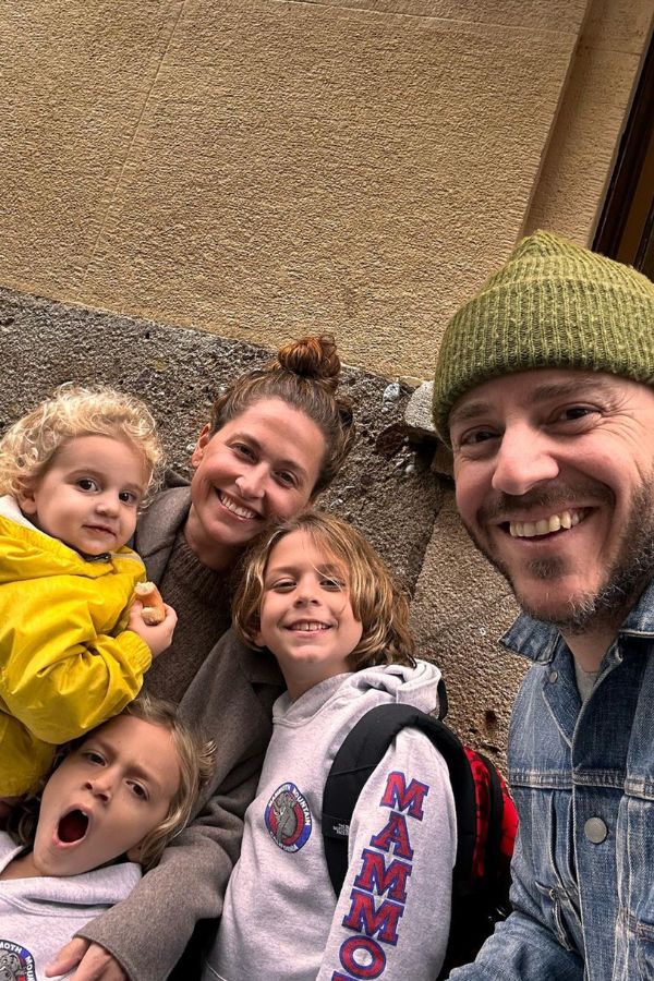 happy family in Turin, Italy - Barrett and the Boys