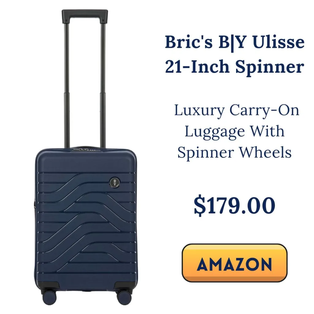 Black Bric's Milano spinner carry-on bag