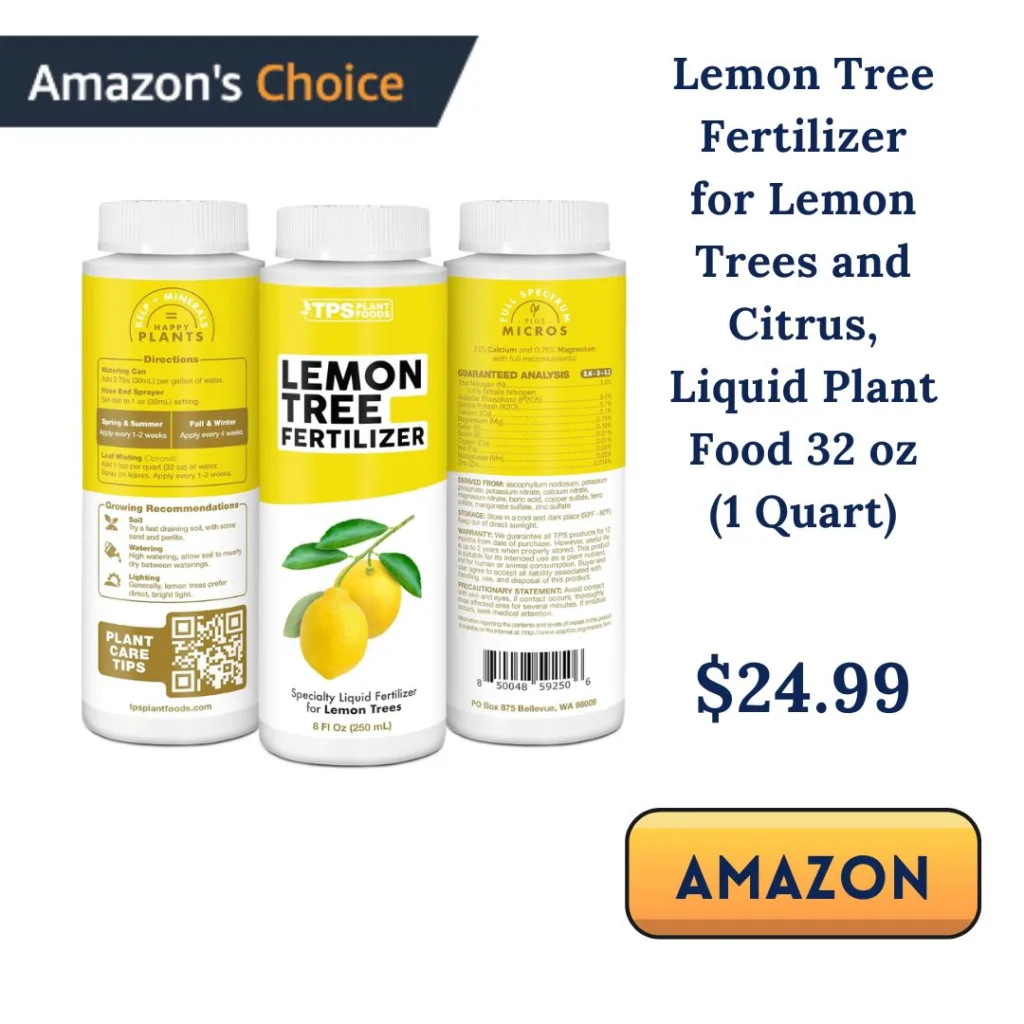 Organic Liquid Lemon Tree Fertilizer