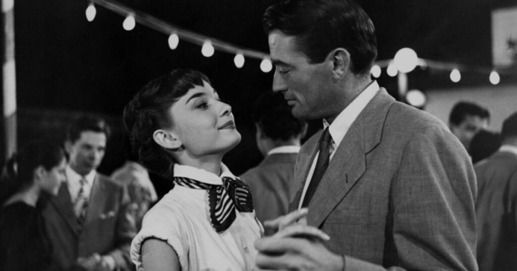 Audrey Hepburn and Gregory Peck in Roman Holiday